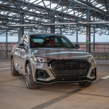B9.5/FY.5 Front Bumper RS RSQ5 RSQ8 Style RS Plain Grille Black Frame Black Mesh | Audi B9.5/FY.5 Q5 Non S-Line SUV, Q5 S-Line SUV, SQ5 SUV, Q5 Sportback, SQ5 Sportback | Canadian Auto Performance