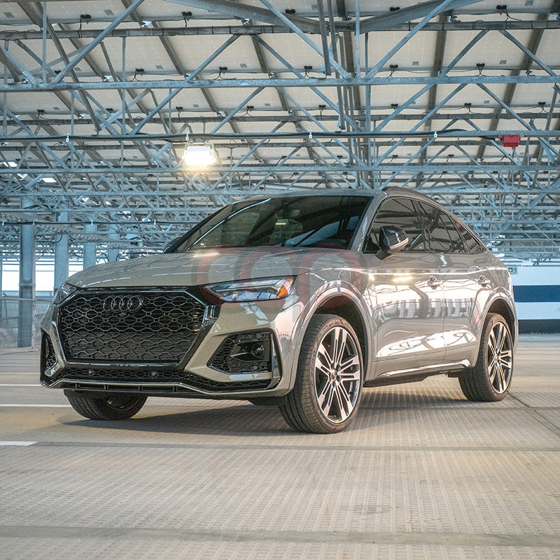 B9.5/FY.5 Front Bumper RS RSQ5 RSQ8 Style RS Plain Grille Black Frame Black Mesh | Audi B9.5/FY.5 Q5 Non S-Line SUV, Q5 S-Line SUV, SQ5 SUV, Q5 Sportback, SQ5 Sportback | Canadian Auto Performance