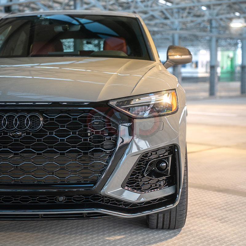 B9.5/FY.5 Front Bumper RS RSQ5 RSQ8 Style RS Plain Grille Black Frame Black Mesh | Audi B9.5/FY.5 Q5 Non S-Line SUV, Q5 S-Line SUV, SQ5 SUV, Q5 Sportback, SQ5 Sportback | Canadian Auto Performance