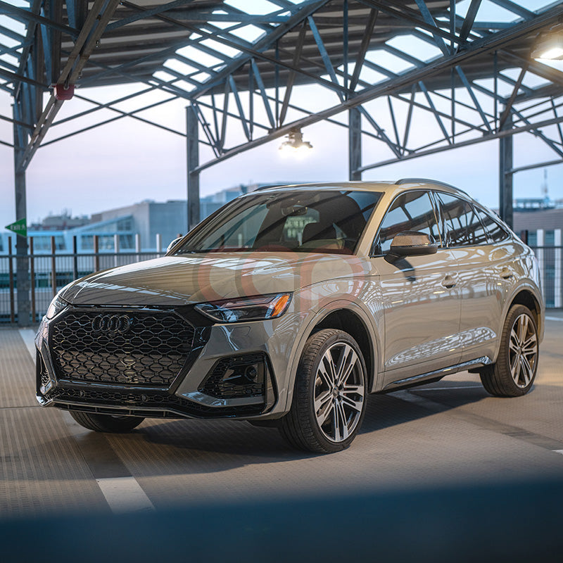 B9.5/FY.5 Front Bumper RS RSQ5 RSQ8 Style RS Plain Grille Black Frame Black Mesh | Audi B9.5/FY.5 Q5 Non S-Line SUV, Q5 S-Line SUV, SQ5 SUV, Q5 Sportback, SQ5 Sportback | Canadian Auto Performance