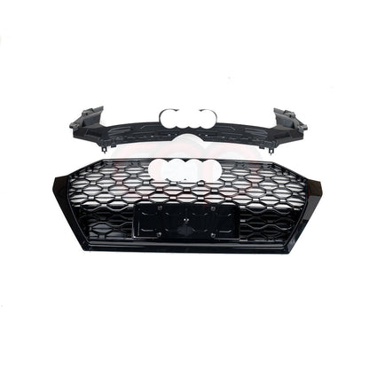 B9.5/FY.5 Front Bumper RS RSQ5 RSQ8 Style RS Plain Grille Black Frame Black Mesh | Audi B9.5/FY.5 Q5 Non S-Line SUV, Q5 S-Line SUV, SQ5 SUV, Q5 Sportback, SQ5 Sportback | Canadian Auto Performance