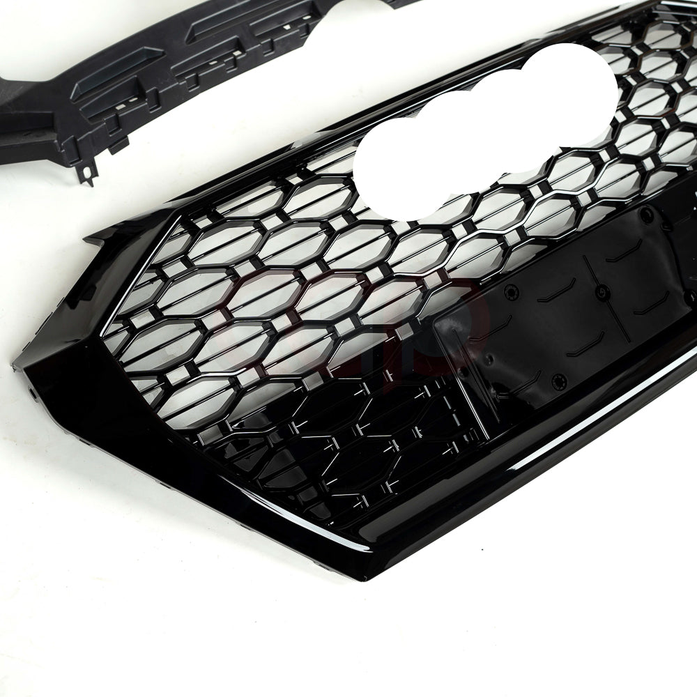B9.5/FY.5 Front Bumper RS RSQ5 RSQ8 Style RS Plain Grille Black Frame Black Mesh | Audi B9.5/FY.5 Q5 Non S-Line SUV, Q5 S-Line SUV, SQ5 SUV, Q5 Sportback, SQ5 Sportback | Canadian Auto Performance