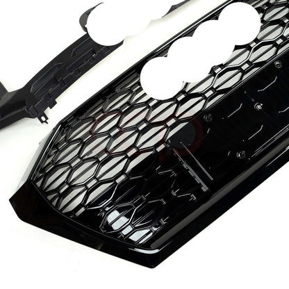 B9.5/FY.5 Front Bumper RS RSQ5 RSQ8 Style RS Plain Grille Black Frame Black Mesh | Audi B9.5/FY.5 Q5 Non S-Line SUV, Q5 S-Line SUV, SQ5 SUV, Q5 Sportback, SQ5 Sportback | Canadian Auto Performance