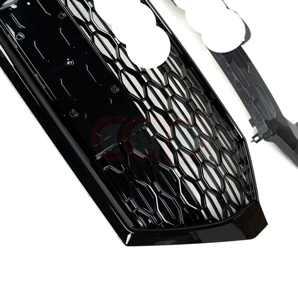 B9.5/FY.5 Front Bumper RS RSQ5 RSQ8 Style RS Plain Grille Black Frame Black Mesh | Audi B9.5/FY.5 Q5 Non S-Line SUV, Q5 S-Line SUV, SQ5 SUV, Q5 Sportback, SQ5 Sportback | Canadian Auto Performance