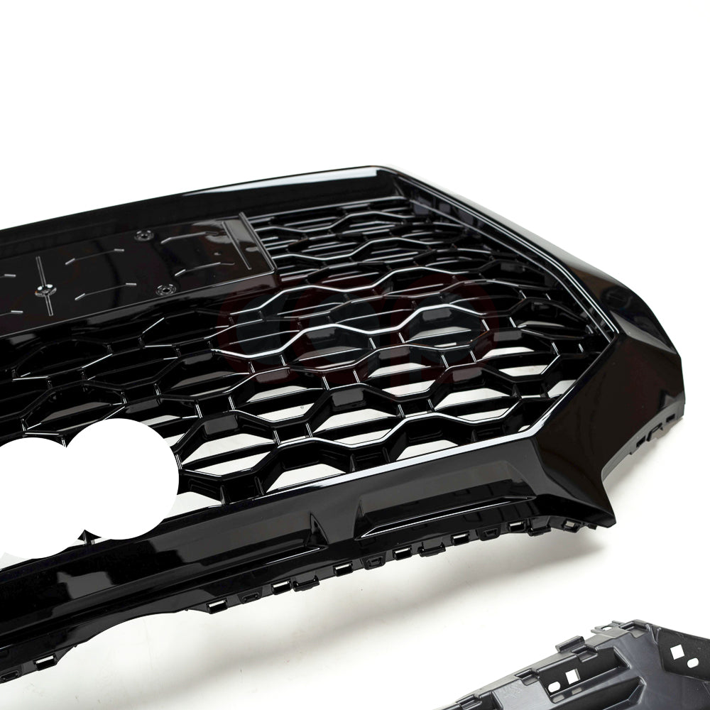 B9.5/FY.5 Front Bumper RS RSQ5 RSQ8 Style RS Plain Grille Black Frame Black Mesh | Audi B9.5/FY.5 Q5 Non S-Line SUV, Q5 S-Line SUV, SQ5 SUV, Q5 Sportback, SQ5 Sportback | Canadian Auto Performance