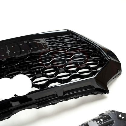 B9.5/FY.5 Front Bumper RS RSQ5 RSQ8 Style RS Plain Grille Black Frame Black Mesh | Audi B9.5/FY.5 Q5 Non S-Line SUV, Q5 S-Line SUV, SQ5 SUV, Q5 Sportback, SQ5 Sportback | Canadian Auto Performance