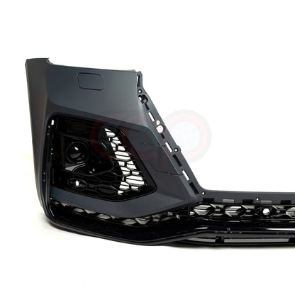 B9.5/FY.5 Front Bumper RS RSQ5 RSQ8 Style RS Plain Grille Black Frame Black Mesh | Audi B9.5/FY.5 Q5 Non S-Line SUV, Q5 S-Line SUV, SQ5 SUV, Q5 Sportback, SQ5 Sportback | Canadian Auto Performance