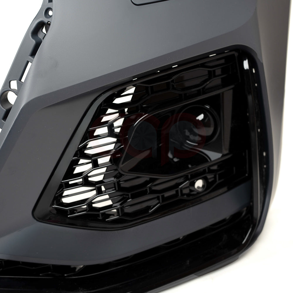 B9.5/FY.5 Front Bumper RS RSQ5 RSQ8 Style RS Plain Grille Black Frame Black Mesh | Audi B9.5/FY.5 Q5 Non S-Line SUV, Q5 S-Line SUV, SQ5 SUV, Q5 Sportback, SQ5 Sportback | Canadian Auto Performance