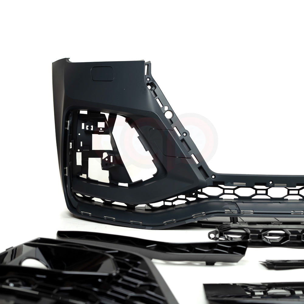 B9.5/FY.5 Front Bumper RS RSQ5 RSQ8 Style RS Plain Grille Black Frame Black Mesh | Audi B9.5/FY.5 Q5 Non S-Line SUV, Q5 S-Line SUV, SQ5 SUV, Q5 Sportback, SQ5 Sportback | Canadian Auto Performance