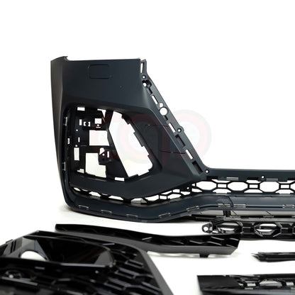 B9.5/FY.5 Front Bumper RS RSQ5 RSQ8 Style RS Plain Grille Black Frame Black Mesh | Audi B9.5/FY.5 Q5 Non S-Line SUV, Q5 S-Line SUV, SQ5 SUV, Q5 Sportback, SQ5 Sportback | Canadian Auto Performance