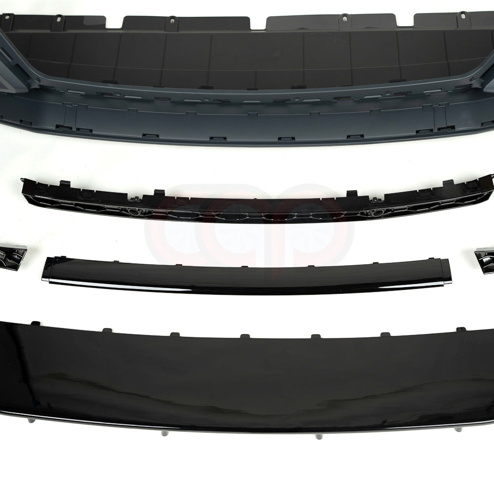 B9.5/FY.5 Front Bumper RS RSQ5 RSQ8 Style RS Plain Grille Black Frame Black Mesh | Audi B9.5/FY.5 Q5 Non S-Line SUV, Q5 S-Line SUV, SQ5 SUV, Q5 Sportback, SQ5 Sportback | Canadian Auto Performance