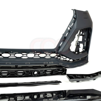 B9.5/FY.5 Front Bumper RS RSQ5 RSQ8 Style RS Plain Grille Black Frame Black Mesh | Audi B9.5/FY.5 Q5 Non S-Line SUV, Q5 S-Line SUV, SQ5 SUV, Q5 Sportback, SQ5 Sportback | Canadian Auto Performance