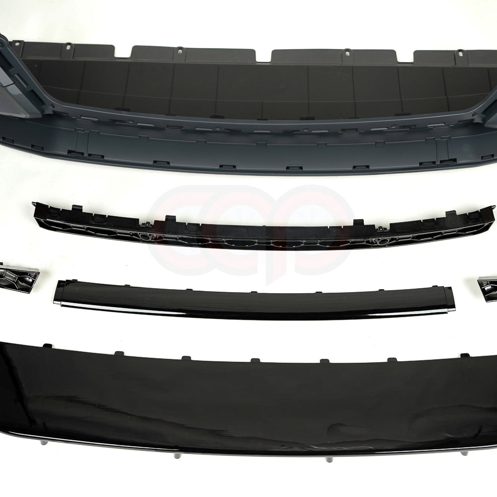 B9.5/FY.5 Front Bumper RS RSQ5 RSQ8 Style RS Plain Grille Black Frame Black Mesh | Audi B9.5/FY.5 Q5 Non S-Line SUV, Q5 S-Line SUV, SQ5 SUV, Q5 Sportback, SQ5 Sportback | Canadian Auto Performance