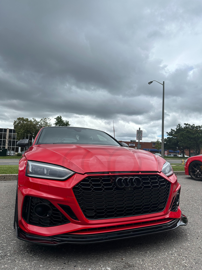 B9 Front Bumper 2023 B9.5 RS5 Bumper V3 B9.5 RS5 Style Grille Black Fame Black Mesh Both Styles Included Non-ACC | Audi B9 A5, S5 | Canadian Auto Performance
