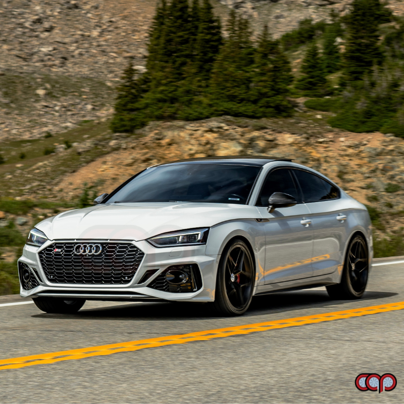 B9 Front Bumper 2023 B9.5 RS5 Bumper V3 B9.5 RS5 Style Grille Black Fame Black Mesh Both Styles Included Non-ACC | Audi B9 A5, S5 | Canadian Auto Performance