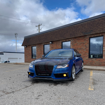 B8 RS4 Honeycomb Grille Quattro Black Frame Black Mesh Black Lower Frame | Audi B8 A4 Non S-Line Sedan, A4 S-Line Sedan, S4 Sedan | Canadian Auto Performance