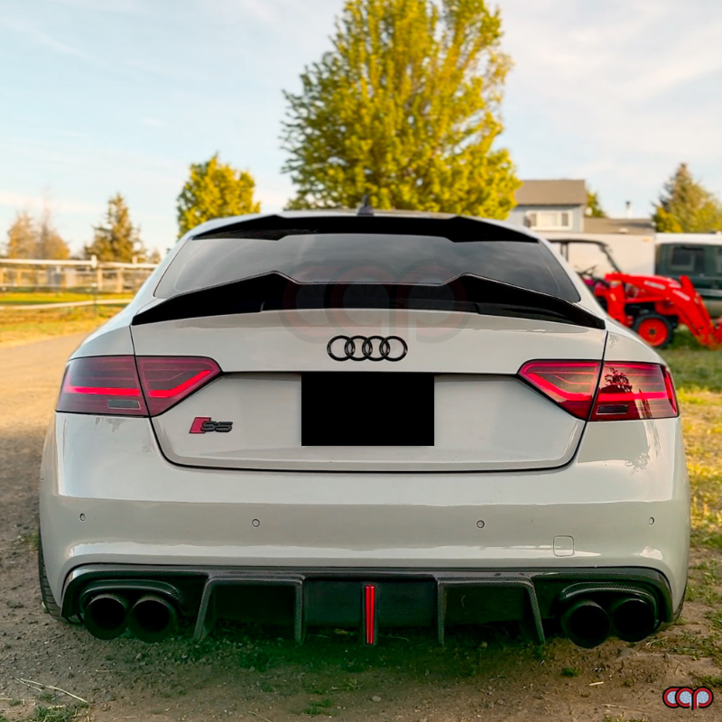 B8.5 Carbon Fiber Rear Vertical LED Diffuser V4 | Audi B8.5 A5 S-Line, S5 | Canadian Auto Performance
