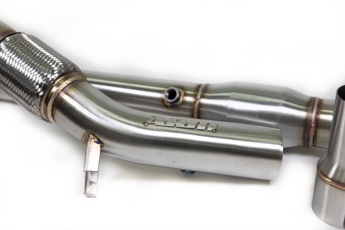 MK6/6.5 JETTA GLI 3" CATTED DOWNPIPE - V-BAND - ARM Motorsports