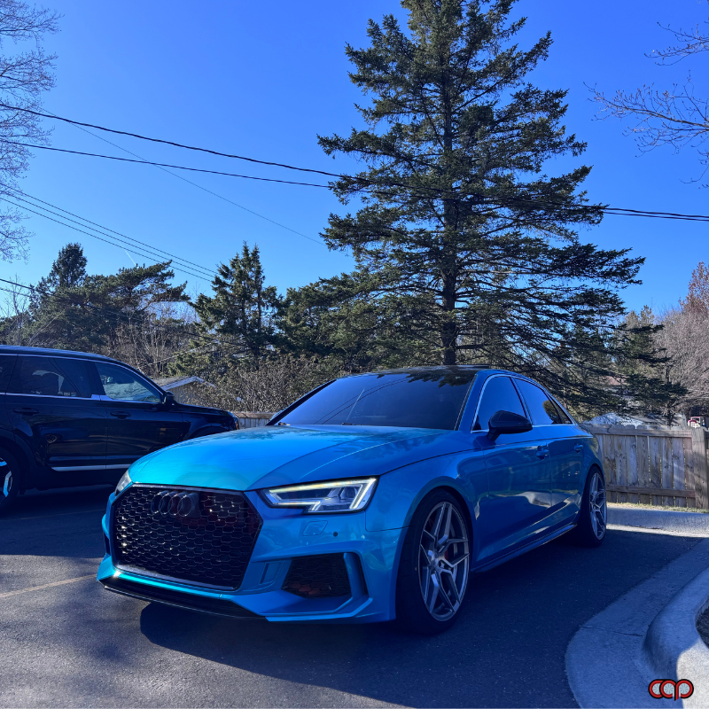 B9 Front Bumper RS4 Bumper V2 RS4 Grille Black Frame Black Mesh Both Styles Included Non-ACC | Audi B9 A4, S4 | Canadian Auto Performance