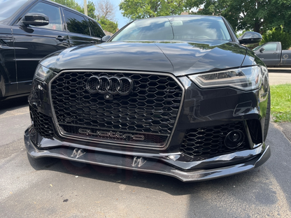 C7/C7.5 Front Carbon Fiber Front Lip | Audi C7/C7.5 A6, S6 Equipped with CAP C7 RS6 Bumper V2, S6 Equipped with CAP C7.5 RS6 Bumper V1 | Canadian Auto Performance