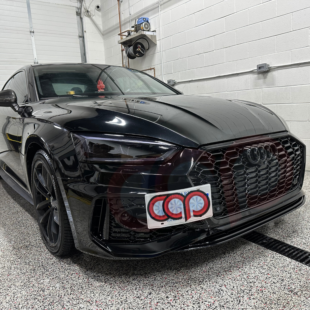 B9 Front Bumper 2023 B9.5 RS5 Bumper V3 B9.5 RS5 Style Grille Black Fame Black Mesh Both Styles Included Non-ACC | Audi B9 A5, S5 | Canadian Auto Performance