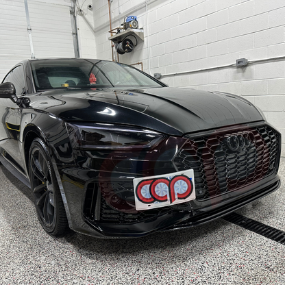 B9 Front Bumper 2023 B9.5 RS5 Bumper V3 B9.5 RS5 Style Grille Black Fame Black Mesh Both Styles Included Non-ACC | Audi B9 A5, S5 | Canadian Auto Performance