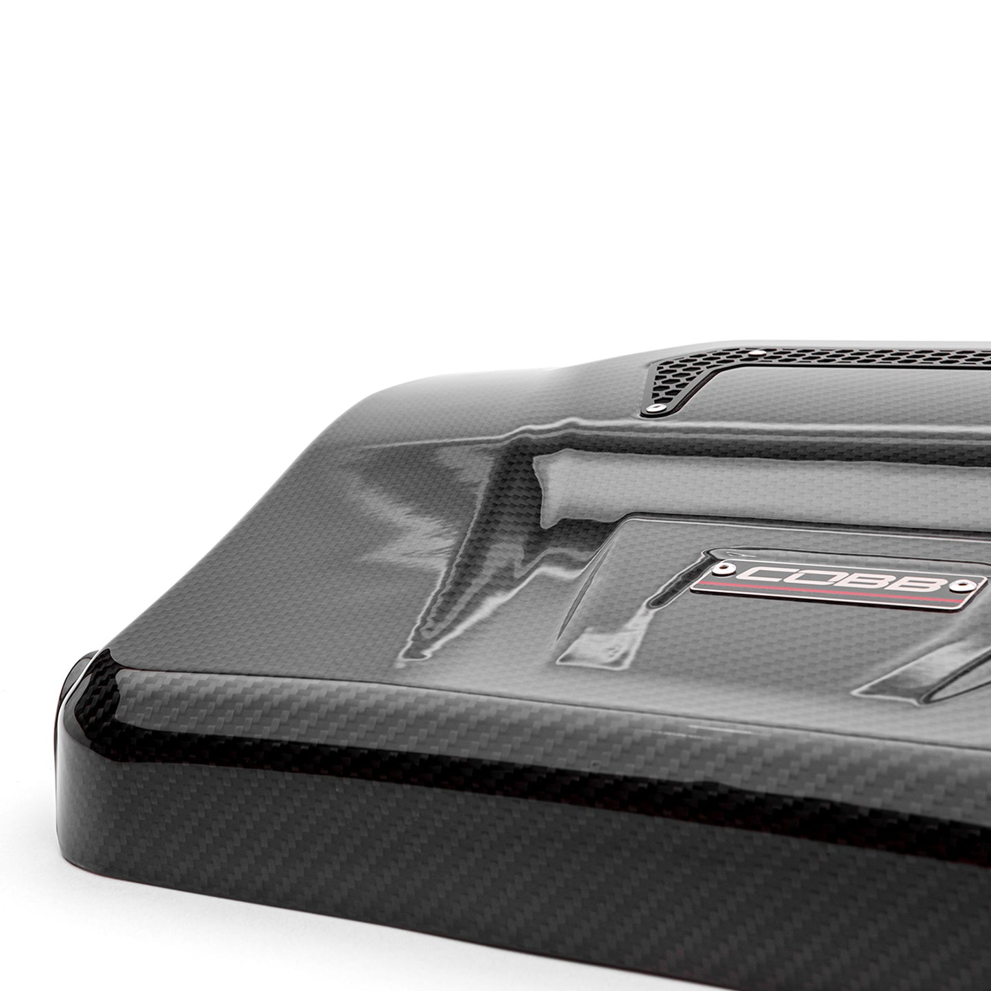 COBB Redline Carbon Fiber Engine Cover for VW Mk7/Mk8 Golf/GTI/Golf R/Jetta GLI and Audi 8V A3/S3