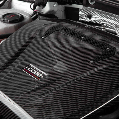 COBB Redline Carbon Fiber Engine Cover for VW Mk7/Mk8 Golf/GTI/Golf R/Jetta GLI and Audi 8V A3/S3