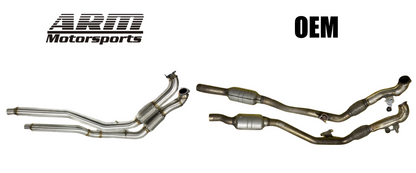 Audi B9 S4 S5 3.0T 3" Midpipes - ARM Motorsports
