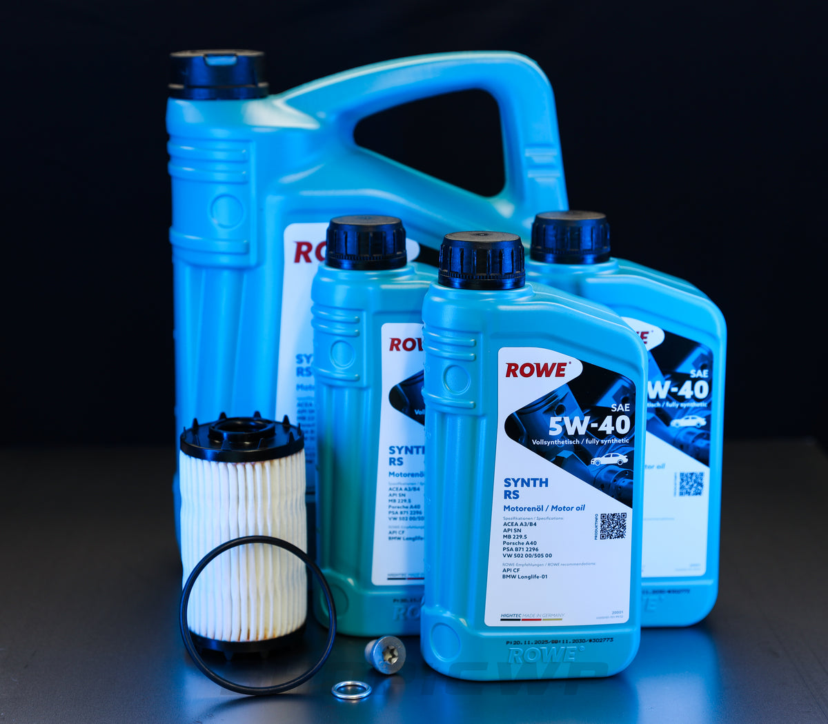 ROWE 5W-40 SYNTH RS Oil Change Kit - VW/Audi EA888/EA839
