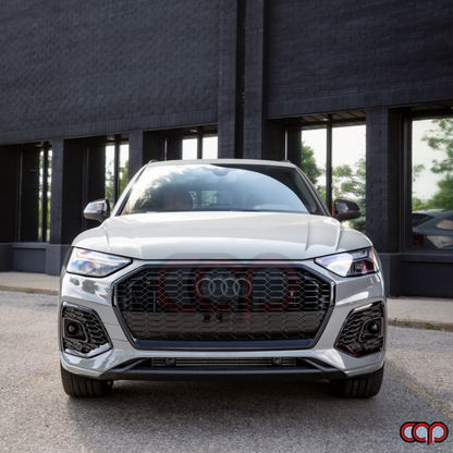 FY.5/B9.5 RSQ5 Honeycomb Grille Quattro V1 Black Frame Black Mesh | Audi FY.5/B9.5 Q5 Non S-Line, Q5 S-Line, SQ5 | Canadian Auto Performance
