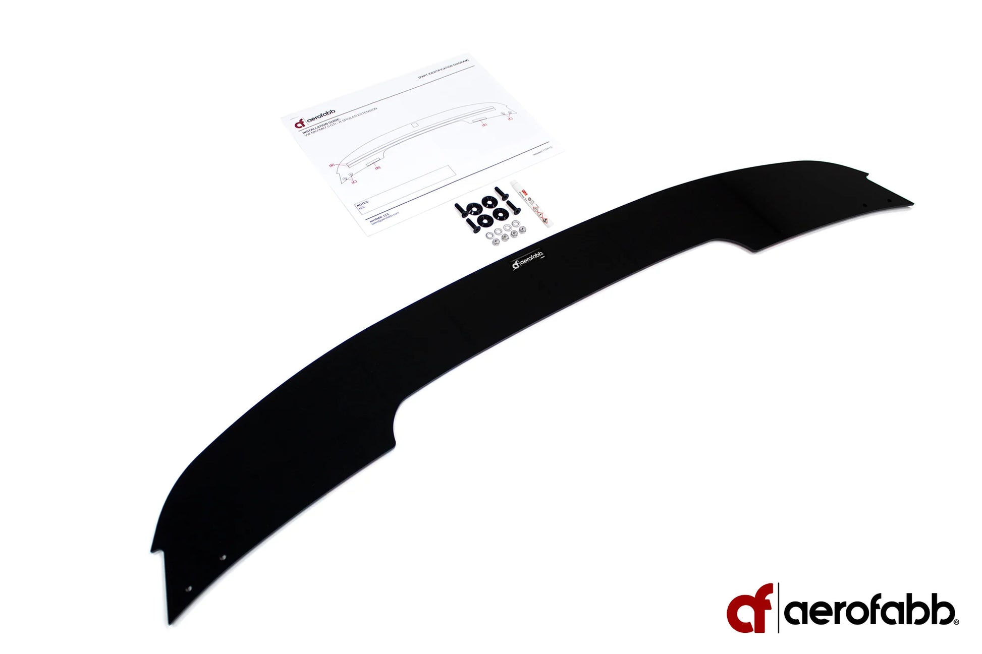 aerofabb エアロファブ リアスポイラー エクステンション ゴルフ７7.5 Aerofabb Rear Spoiler Extension for Mk7/Mk7.5 GTI/Golf R