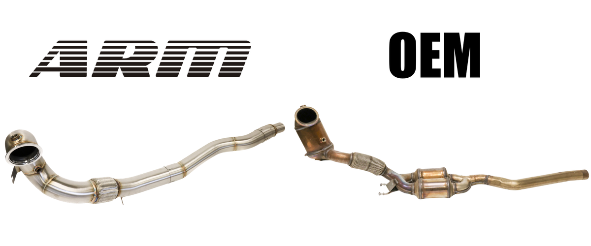 MK8 GOLF R 4" DOWNPIPE - ARM Motorsports