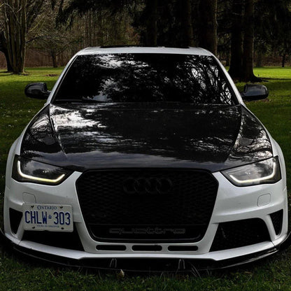 B8/B8.5 Front Carbon Fiber Front Lip | Audi B8/B8.5 A4, S4 Equipped with CAP RS4 Bumper V1 | Canadian Auto Performance