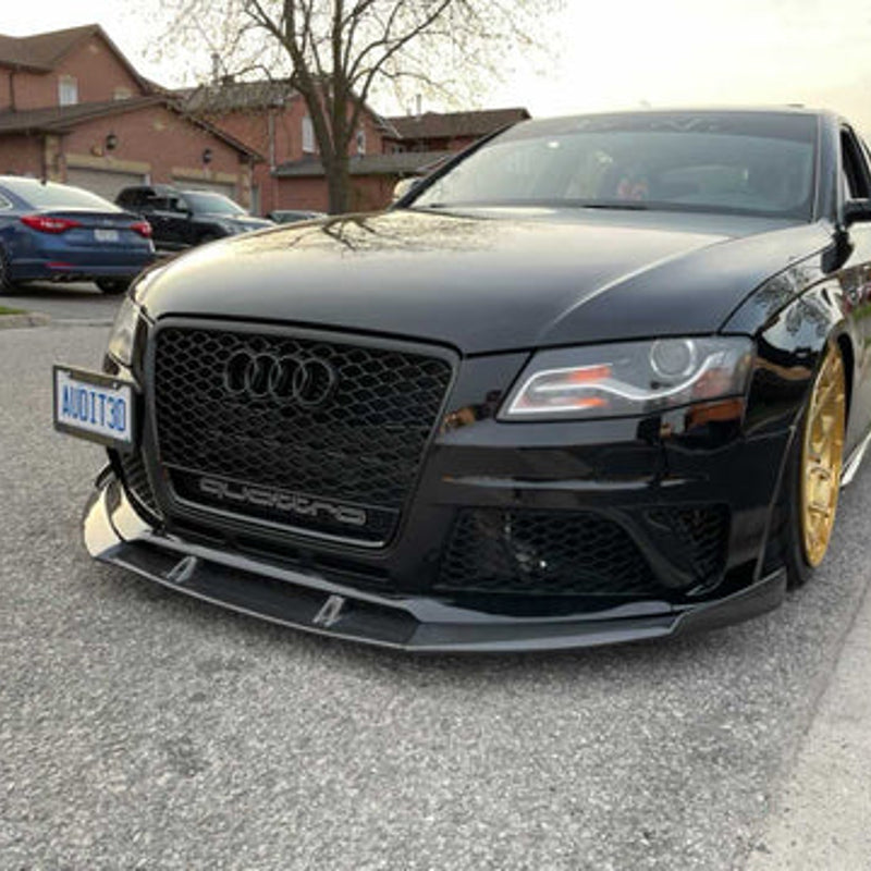 B8/B8.5 Front Carbon Fiber Front Lip | Audi B8/B8.5 A4, S4 Equipped with CAP RS4 Bumper V1 | Canadian Auto Performance