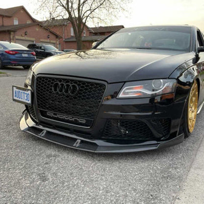 B8/B8.5 Front Carbon Fiber Front Lip | Audi B8/B8.5 A4, S4 Equipped with CAP RS4 Bumper V1 | Canadian Auto Performance