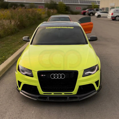 B8/B8.5 Front Carbon Fiber Front Lip | Audi B8/B8.5 A4, S4 Equipped with CAP RS4 Bumper V1 | Canadian Auto Performance
