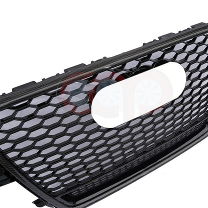 B8 RS5 Honeycomb Grille RS5 Real Carbon Fiber Quattro Real Carbon Fiber Frame Black Mesh Real Carbon Fiber Lower Frame | Audi B8 A5 Non S-Line, A5 S-Line, S5 | Canadian Auto Performance