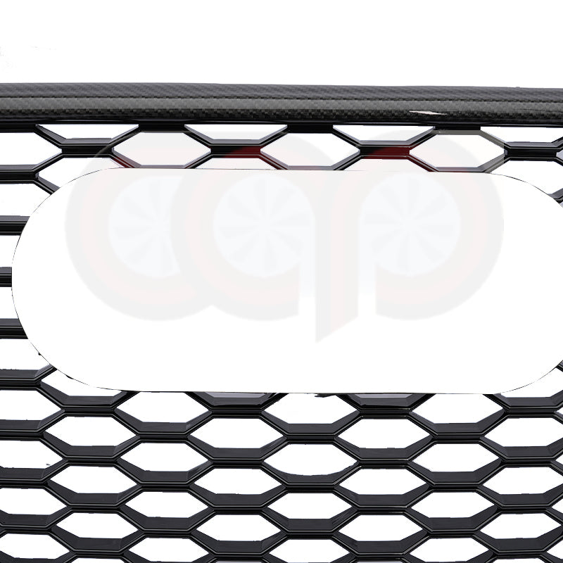 B8 RS5 Honeycomb Grille RS5 Real Carbon Fiber Quattro Real Carbon Fiber Frame Black Mesh Real Carbon Fiber Lower Frame | Audi B8 A5 Non S-Line, A5 S-Line, S5 | Canadian Auto Performance