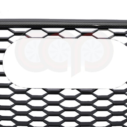 B8 RS5 Honeycomb Grille RS5 Real Carbon Fiber Quattro Real Carbon Fiber Frame Black Mesh Real Carbon Fiber Lower Frame | Audi B8 A5 Non S-Line, A5 S-Line, S5 | Canadian Auto Performance