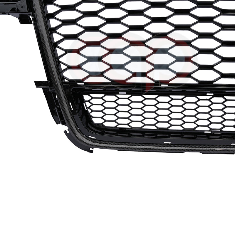 B8 RS5 Honeycomb Grille RS5 Real Carbon Fiber Quattro Real Carbon Fiber Frame Black Mesh Real Carbon Fiber Lower Frame | Audi B8 A5 Non S-Line, A5 S-Line, S5 | Canadian Auto Performance
