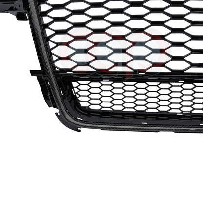 B8 RS5 Honeycomb Grille RS5 Real Carbon Fiber Quattro Real Carbon Fiber Frame Black Mesh Real Carbon Fiber Lower Frame | Audi B8 A5 Non S-Line, A5 S-Line, S5 | Canadian Auto Performance