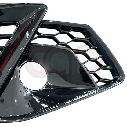 B9.5 RS4 Honeycomb Fog Grilles V2 | Audi B9.5 A4 S-Line, S4 | Canadian Auto Performance
