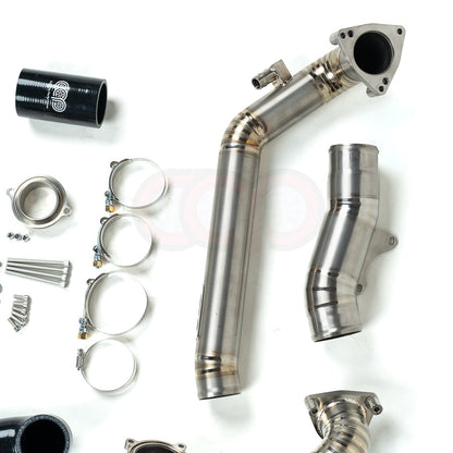 B9/B9.5 3.0T Post Throttle Valve Titanium Charge Pipe Kit | Audi B9/B9.5 S4, S5, SQ5 | Canadian Auto Performance