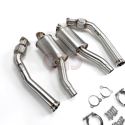 B8/B8.5/C7/C7.5/8R/8R.5 3.0T Resonated Downpipes Version 2 V2 | Audi B8/B8.5/C7/C7.5/8R/8R.5 S4, S5, A6, A7, Q5, SQ5 | Canadian Auto Performance