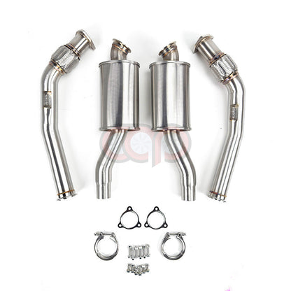 B8/B8.5/C7/C7.5/8R/8R.5 3.0T Resonated Downpipes Version 2 V2 | Audi B8/B8.5/C7/C7.5/8R/8R.5 S4, S5, A6, A7, Q5, SQ5 | Canadian Auto Performance