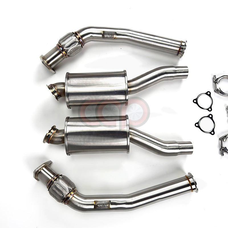 B8/B8.5/C7/C7.5/8R/8R.5 3.0T Resonated Downpipes Version 2 V2 | Audi B8/B8.5/C7/C7.5/8R/8R.5 S4, S5, A6, A7, Q5, SQ5 | Canadian Auto Performance