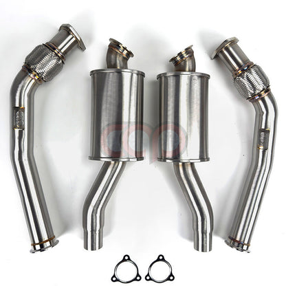 B8/B8.5/C7/C7.5/8R/8R.5 3.0T Resonated Downpipes Version 2 V2 | Audi B8/B8.5/C7/C7.5/8R/8R.5 S4, S5, A6, A7, Q5, SQ5 | Canadian Auto Performance