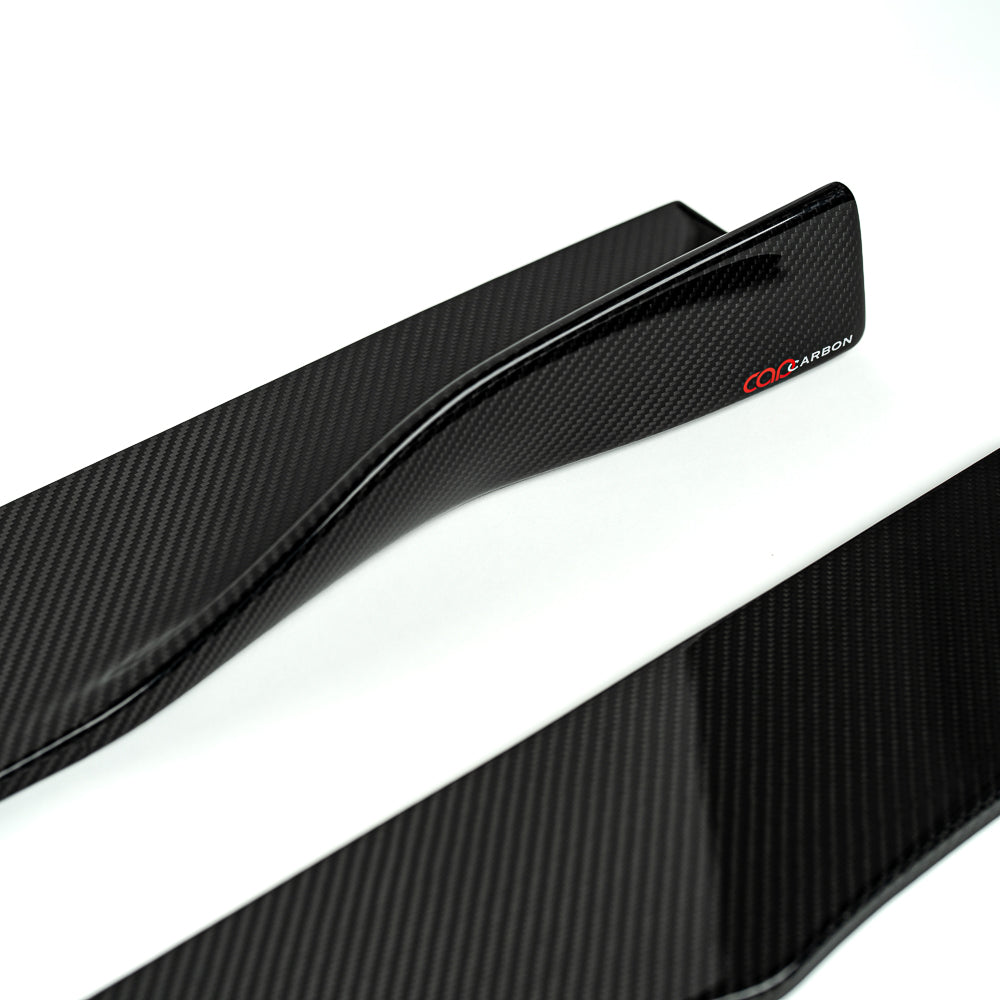 Dry Carbon Fiber Side Skirts | Audi 8V/8V.5/B8/B8.5/B9/B9.5/C7/C7.5 A3, S3, RS3, A4, S4, A5, S5, Q5, SQ5, A6, S6, A7, S7, RS7 | Canadian Auto Performance