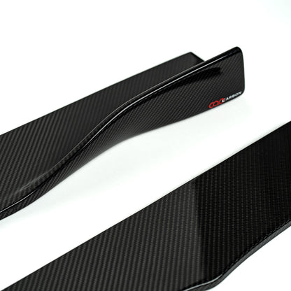 Dry Carbon Fiber Side Skirts | Audi 8V/8V.5/B8/B8.5/B9/B9.5/C7/C7.5 A3, S3, RS3, A4, S4, A5, S5, Q5, SQ5, A6, S6, A7, S7, RS7 | Canadian Auto Performance